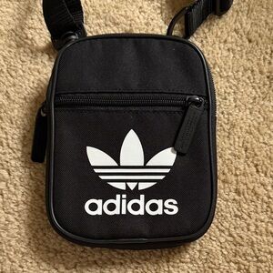 Adidas Black and White Belt Bag